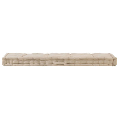 Pallet Floor Cushions 2 pcs Cotton Beige