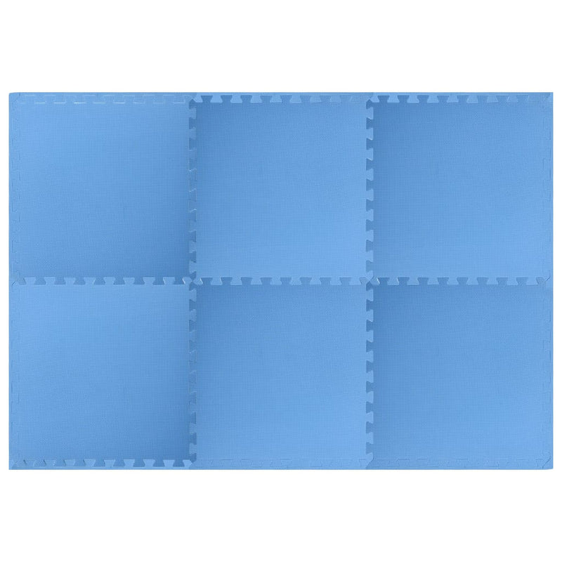 Floor Mats 6 pcs 2.16 m² EVA Foam Blue