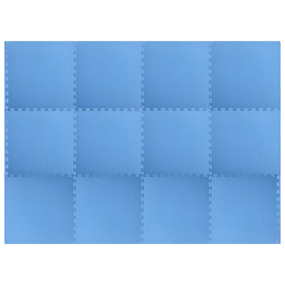 Floor Mats 12 pcs 4.32 m² EVA Foam Blue