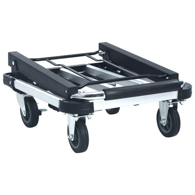 Foldable Transport Trolley 150 kg Aluminium Silver