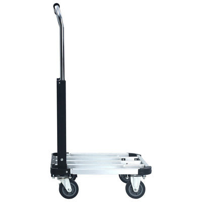 Foldable Transport Trolley 150 kg Aluminium Silver