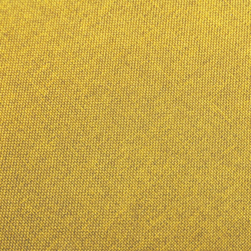Bar Stools 2 pcs Mustard Yellow Fabric