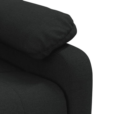 Recliner Chair Black Fabric