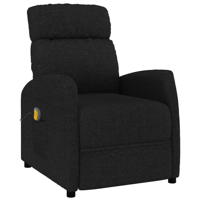 Massage Chair Black Fabric