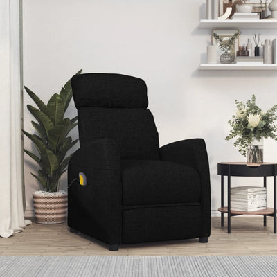 Massage Chair Black Fabric