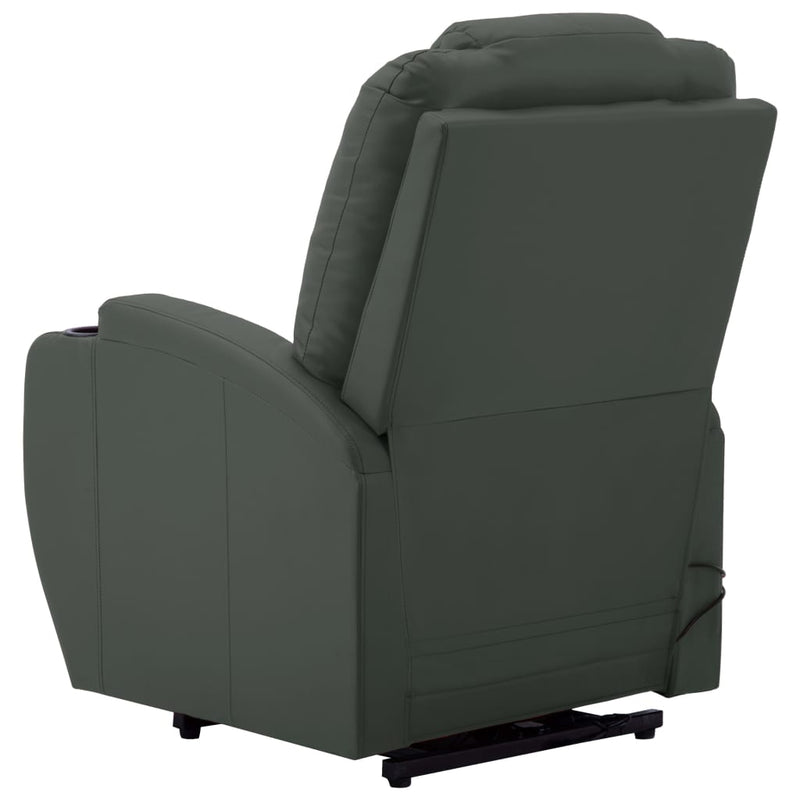 Stand up Massage Chair Anthracite Faux Leather