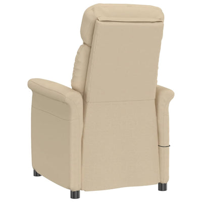 Massage Chair Cream Faux Suede Leather