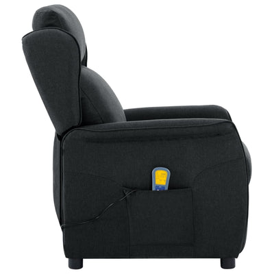 Massage Chair Dark Grey Fabric