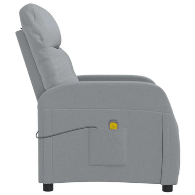 Massage Chair Light Grey Fabric