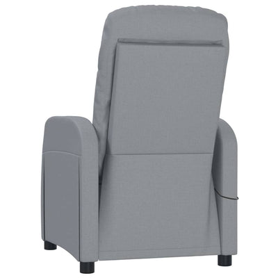 Massage Chair Light Grey Fabric