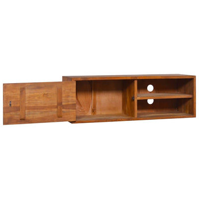 Wall-mounted TV Cabinet 90x30x30 cm Solid Teak Wood