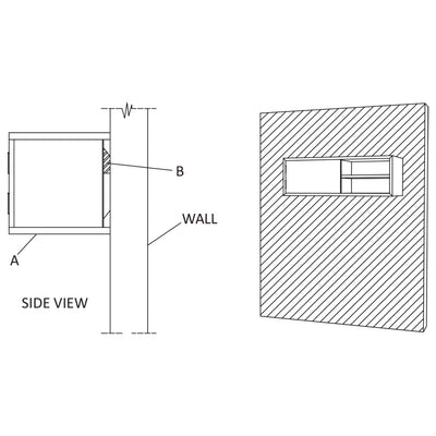 Wall-mounted TV Cabinet 90x30x30 cm Solid Teak Wood