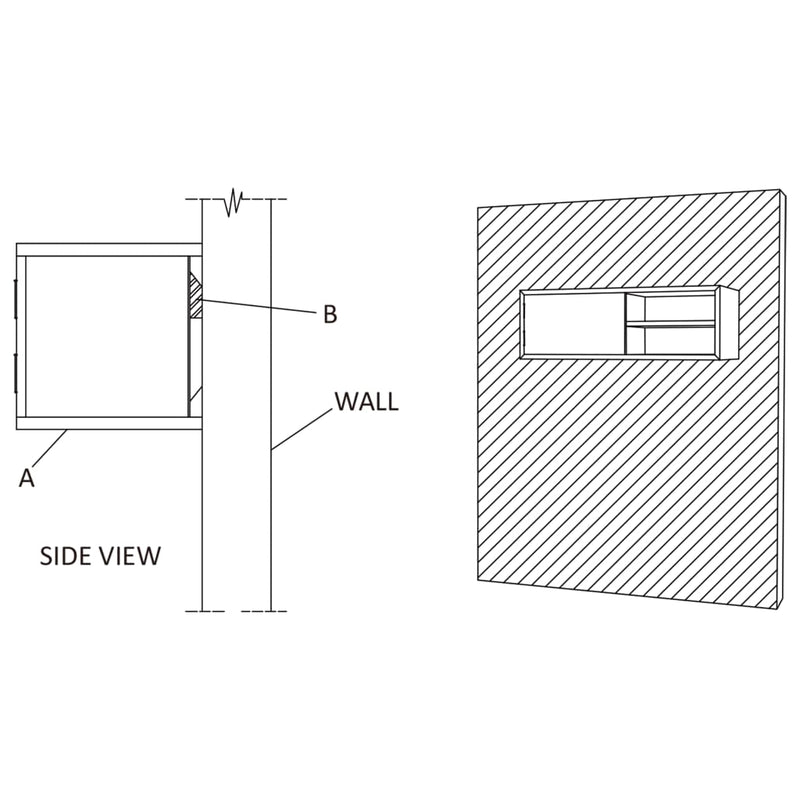 Wall-mounted TV Cabinet 90x30x30 cm Solid Teak Wood