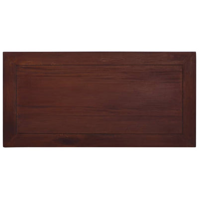 Coffee Table Classical Brown 100x50x30 cm Solid Mahogany Wood