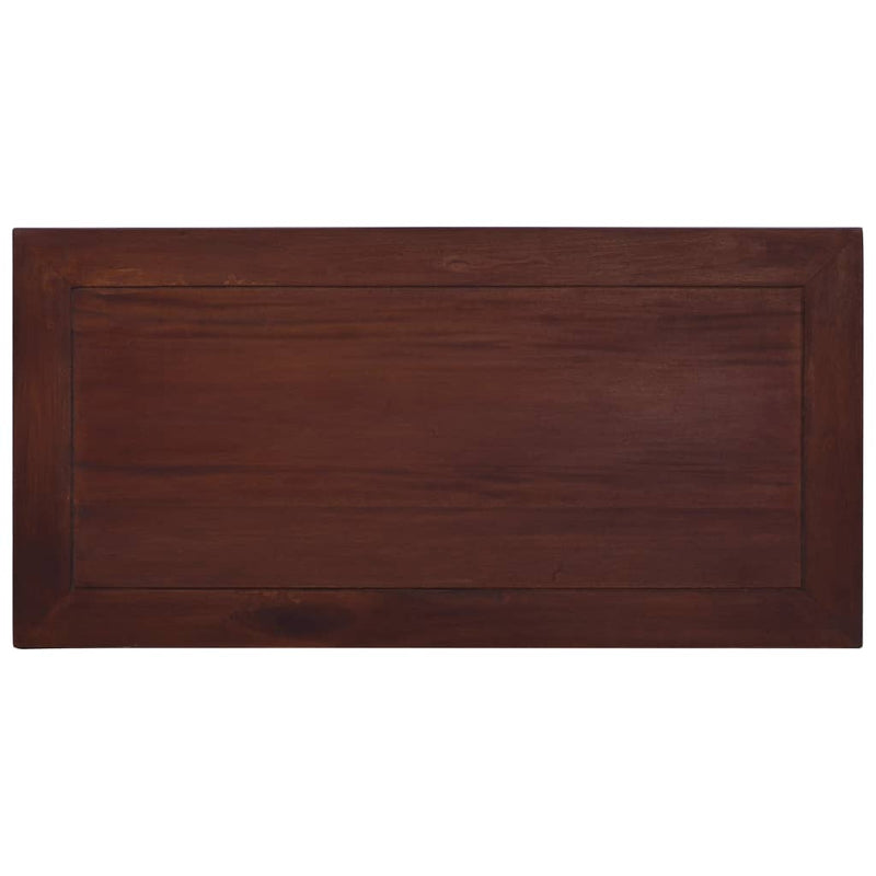 Coffee Table Classical Brown 100x50x30 cm Solid Mahogany Wood