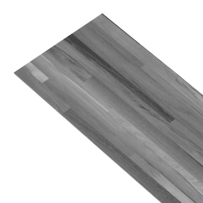 PVC Flooring Planks 5.02 m² 2 mm Self-adhesive Striped Grey