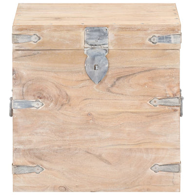 Chest 40x40x40 cm Solid Acacia Wood