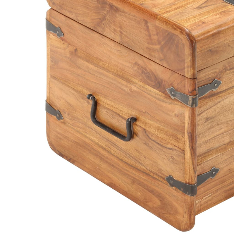 Chest 40x40x40 cm Solid Acacia Wood