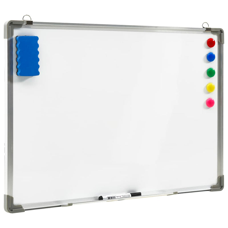 Magnetic Dry-erase Whiteboard White 90x60 cm Steel