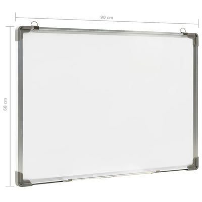 Magnetic Dry-erase Whiteboard White 90x60 cm Steel