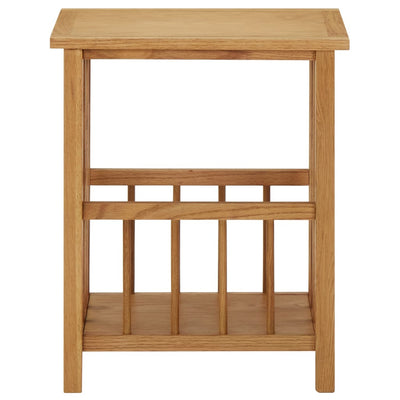 Magazine Table 45x35x55 cm Solid Oak Wood