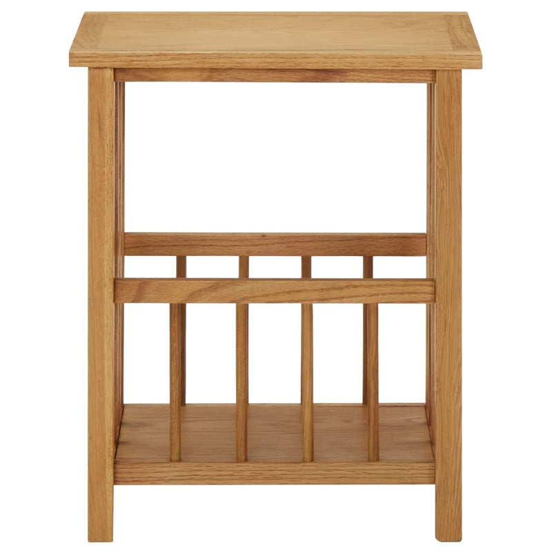 Magazine Table 45x35x55 cm Solid Oak Wood