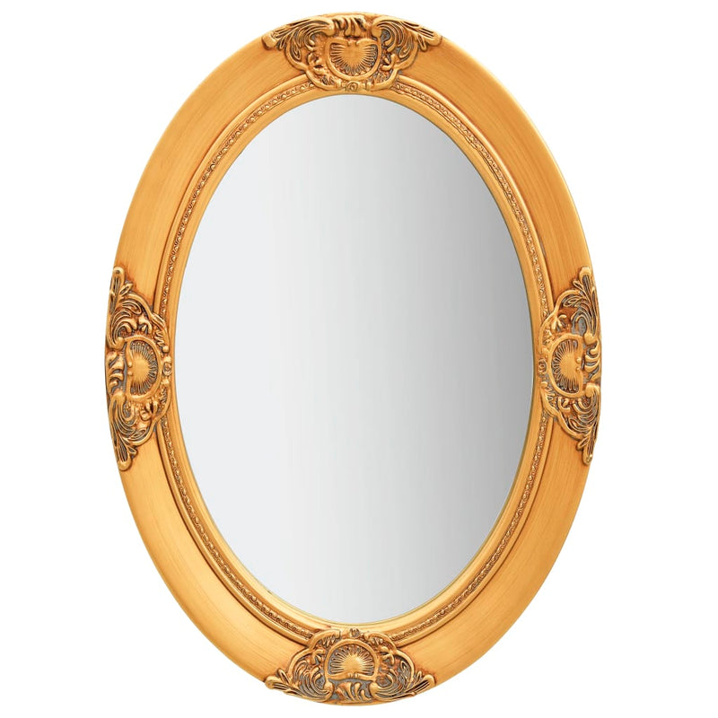 Wall Mirror Baroque Style 50x70 cm Gold