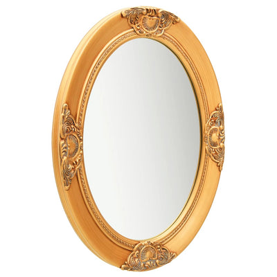 Wall Mirror Baroque Style 50x70 cm Gold