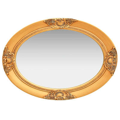 Wall Mirror Baroque Style 50x70 cm Gold