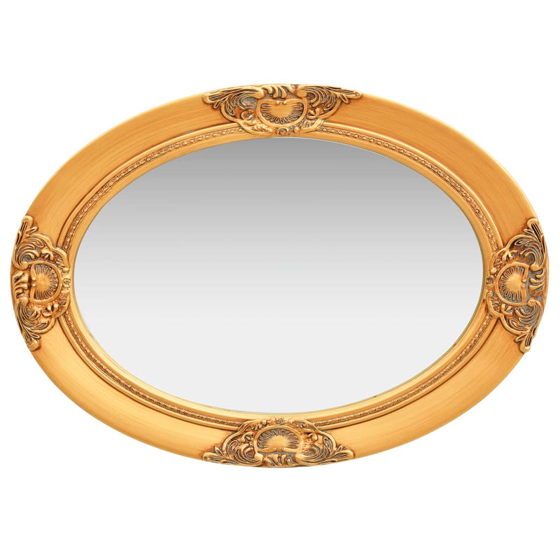 Wall Mirror Baroque Style 50x70 cm Gold