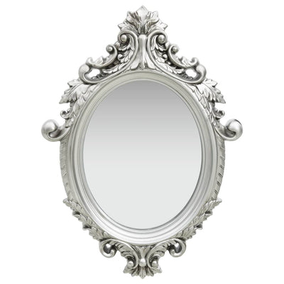 Wall Mirror Castle Style 56x76 cm Silver