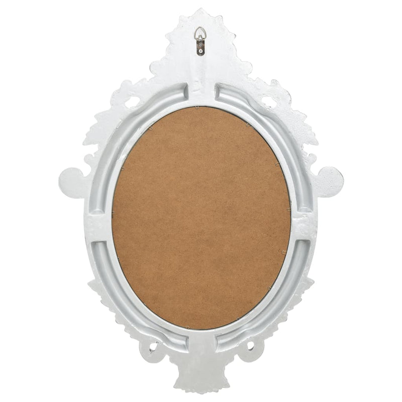 Wall Mirror Castle Style 56x76 cm Silver