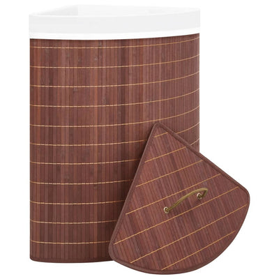 Bamboo Corner Laundry Basket Brown 60 L