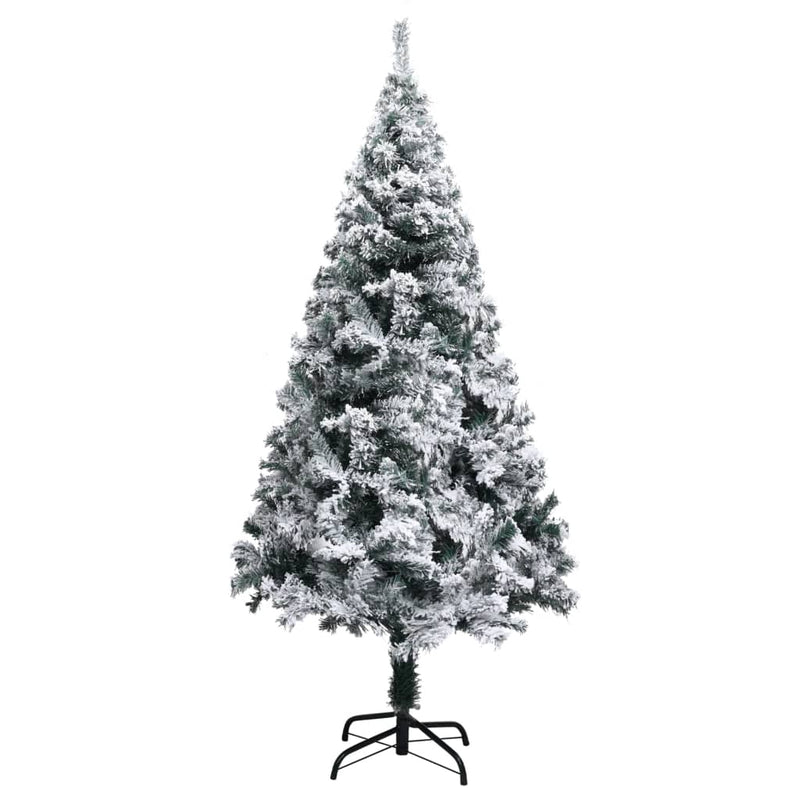 Artificial Christmas Tree with Flocked Snow Green 150 m PVC