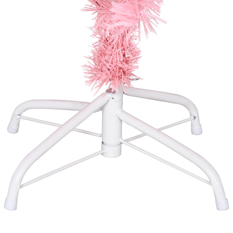 Artificial Christmas Tree with Stand Pink 150 cm PVC