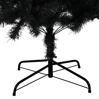 Artificial Christmas Tree with Stand Black 180 cm PVC