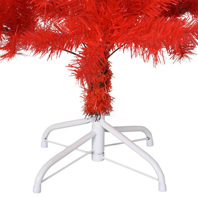 Artificial Christmas Tree with Stand Red 150 cm PVC