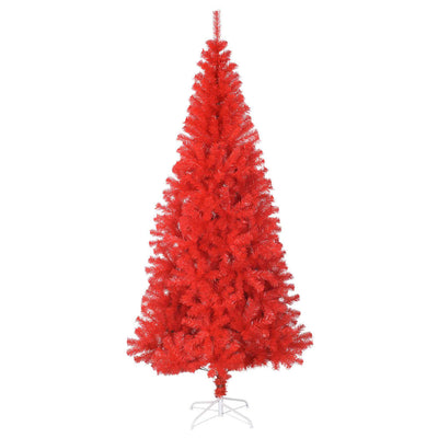 Artificial Christmas Tree with Stand Red 210 cm PVC