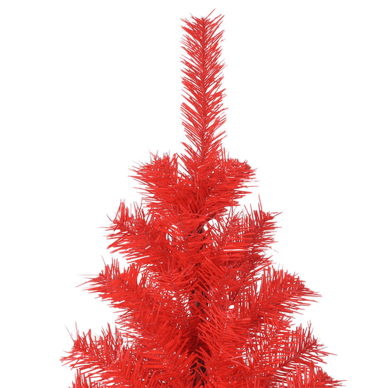 Artificial Christmas Tree with Stand Red 210 cm PVC