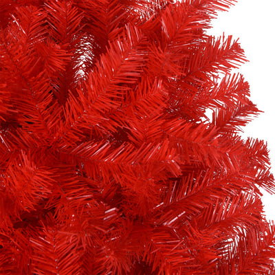 Artificial Christmas Tree with Stand Red 210 cm PVC