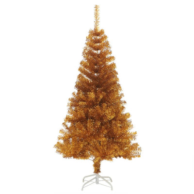 Artificial Christmas Tree with Stand Gold 150 cm PET