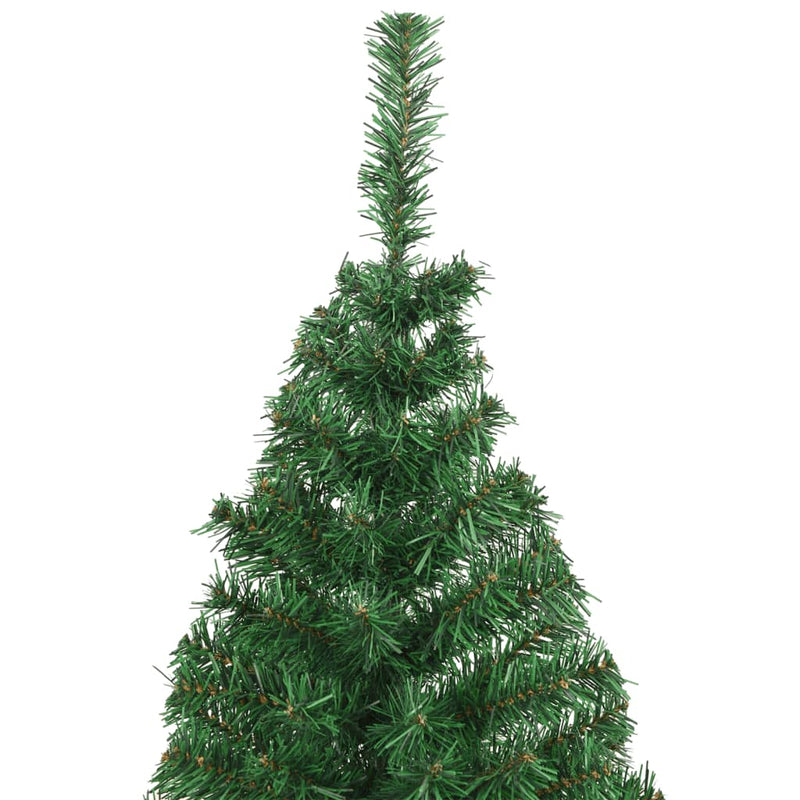 Artificial Christmas Tree with Thick Branches Green 210 cm PVC