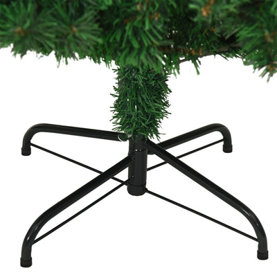 Artificial Christmas Tree with Thick Branches Green 210 cm PVC