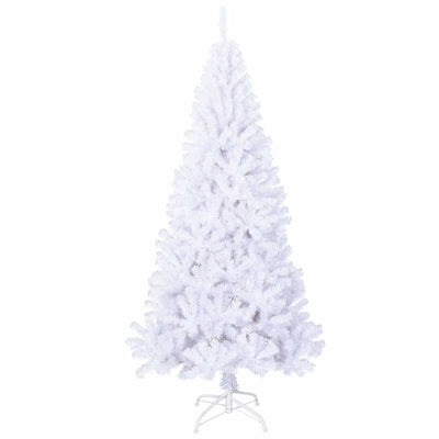 Artificial Christmas Tree with Thick Branches White 180 cm PVC