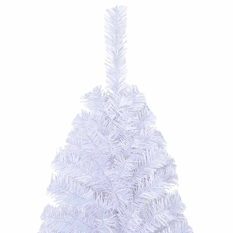 Artificial Christmas Tree with Thick Branches White 210 cm PVC