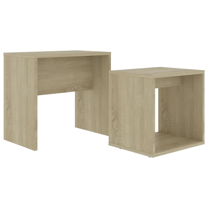 Coffee Table Set Sonoma Oak 48x30x45 cm Engineered Wood