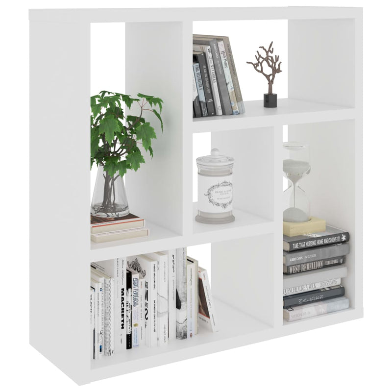 Wall Shelf White 45.1x16x45.1 cm Engineered Wood