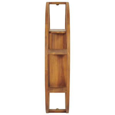 Yin Yang Wall Shelf 100x20x100 cm Solid Wood Teak