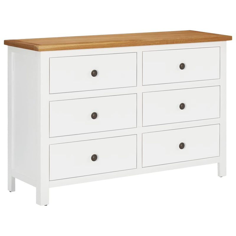 Chest of Drawers 105x33.5x73 cm Solid Oak Wood