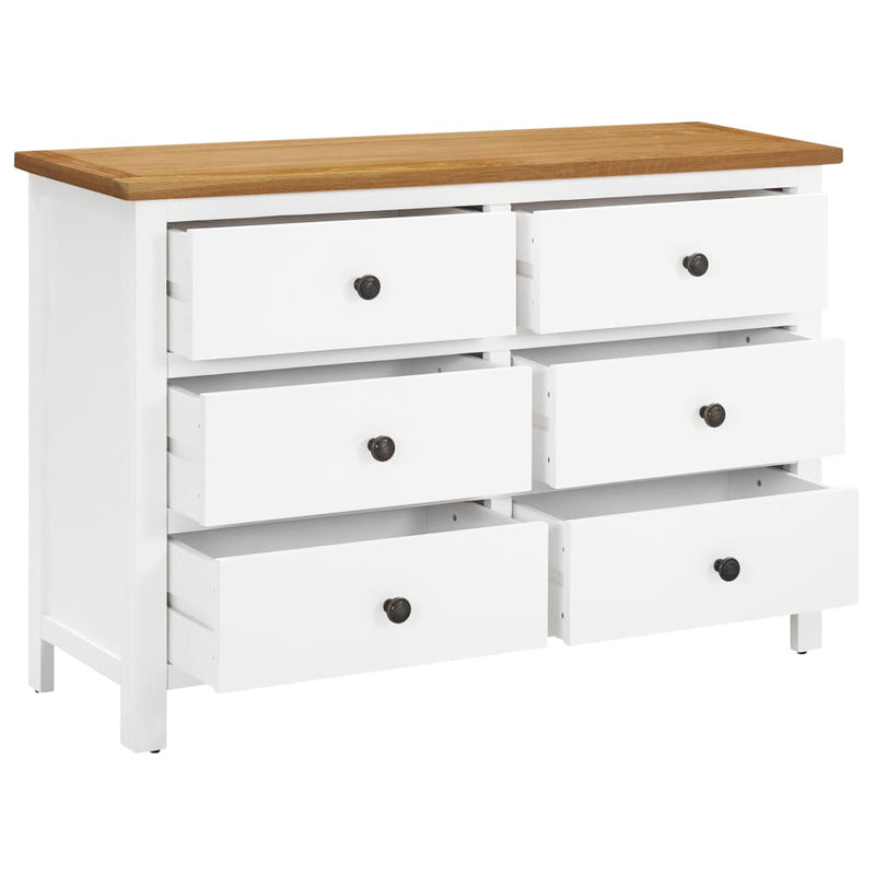 Chest of Drawers 105x33.5x73 cm Solid Oak Wood